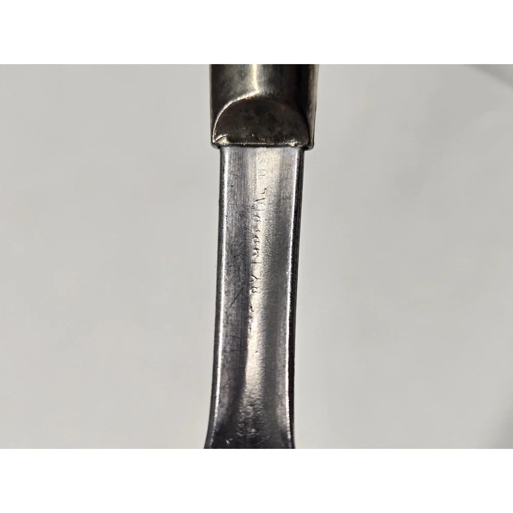Vintage Imperial USA Steak‎ Fork Black Composite Handle Brass Rivets 3-Tine 7.5